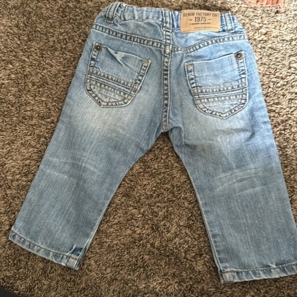 Zara Baby Boy Bundle 6-9 Months Denim Knit Sweater Long Sleeve NWT Shorts - Picture 6 of 12